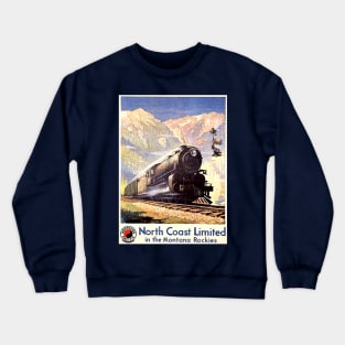 Vintage Travel Poster - Northern Pacific Railway Crewneck Sweatshirt